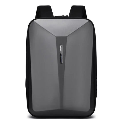 Men's laptop backpack plastic hard case computer bag Men's business waterproof backpack with USB charging port and password lock