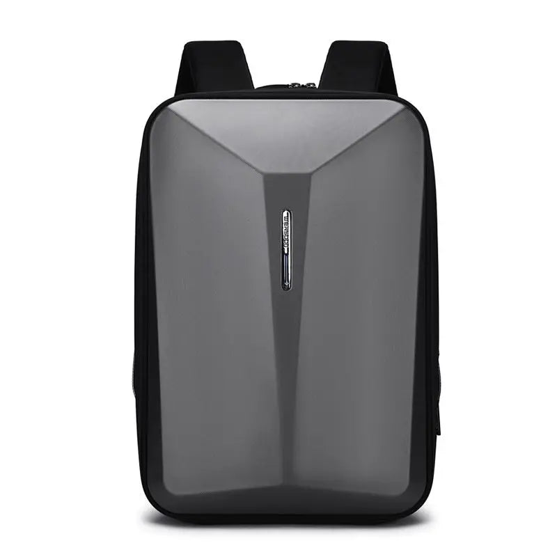 Men's laptop backpack plastic hard case computer bag Men's business waterproof backpack with USB charging port and password lock