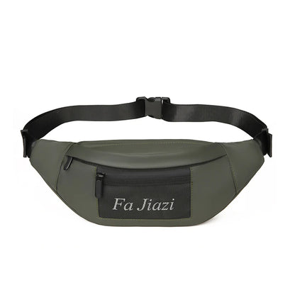 Men's nylon waist bag Fanny Pack belt waist bag laser chest phone bag sling bag multi-function sports and leisure