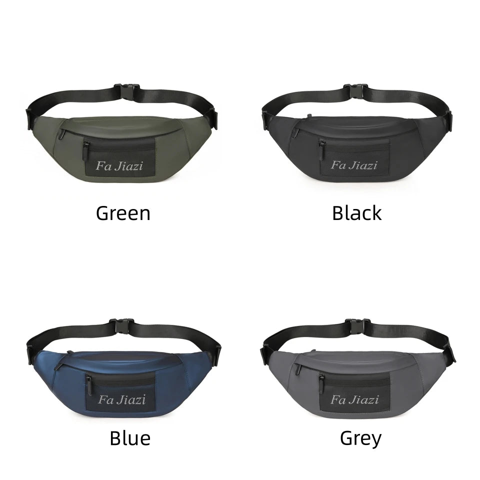 Men's nylon waist bag Fanny Pack belt waist bag laser chest phone bag sling bag multi-function sports and leisure