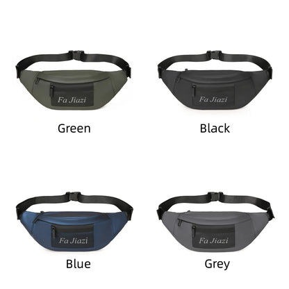Men's nylon waist bag Fanny Pack belt waist bag laser chest phone bag sling bag multi-function sports and leisure