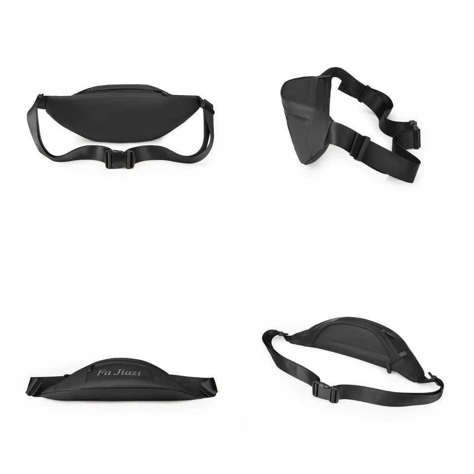 Men's nylon waist bag Fanny Pack belt waist bag laser chest phone bag sling bag multi-function sports and leisure