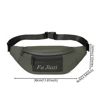 Men's nylon waist bag Fanny Pack belt waist bag laser chest phone bag sling bag multi-function sports and leisure