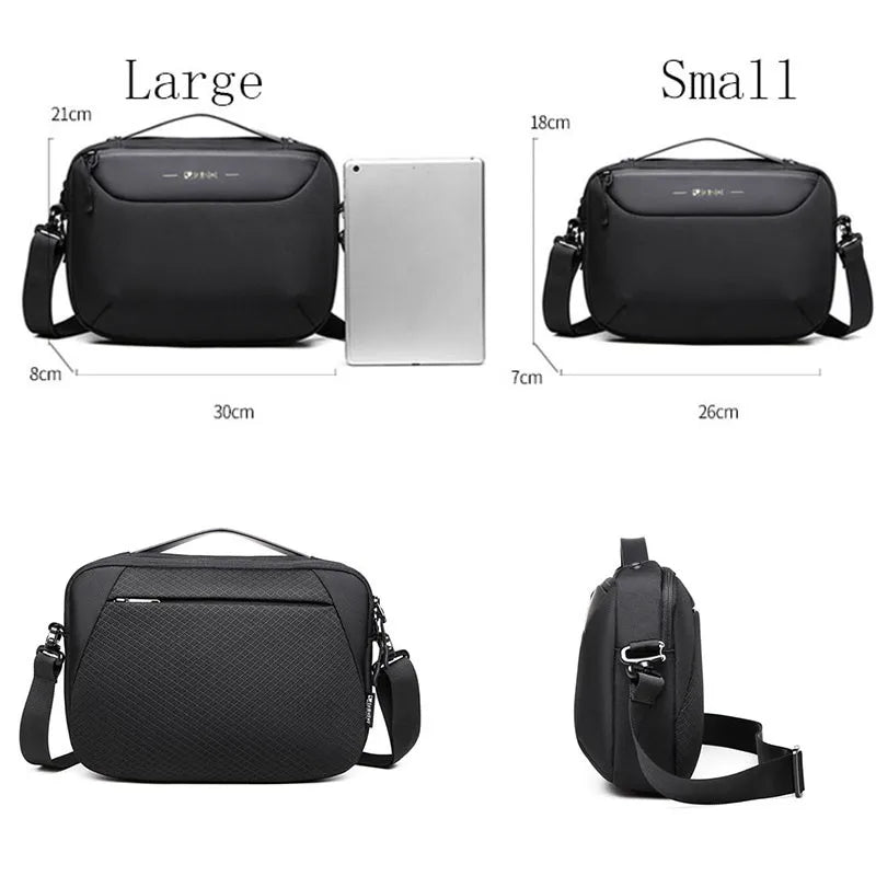 Men's pouch Anti-theft Multifunction USB Shoulder Bag Waterproof Travel Messenger Crossbody Sling Bag Pack For Male Women Female