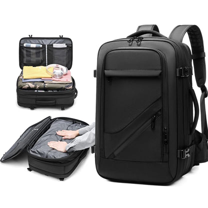 Men's travel backpack vacuum compression Outdoor Business Large Capacity 17 inch Laptop Backpack Expanded Hiking backpack