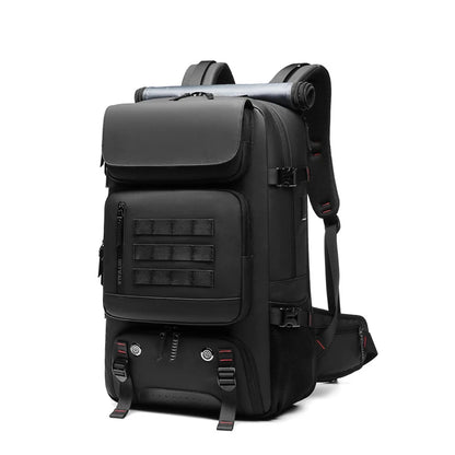 Men travel backpack 50L hiking trekking backpack waterproof  17 inch Laptop Backpack Business Backpack with Separate Shoe Bag