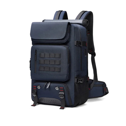 Men travel backpack 50L outdoors backpack Mountaineering bag waterproof Laptop Backpack Camping Backpack with Separate Shoe Bag