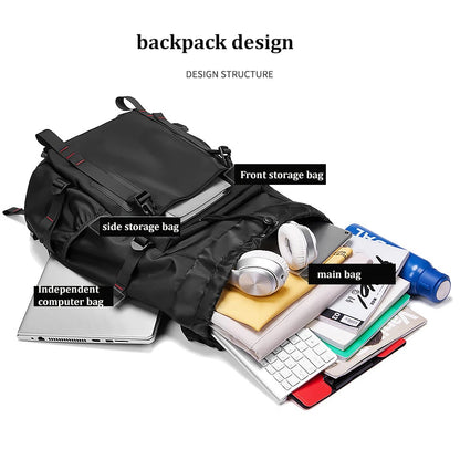 Men travel backpack waterproof 16 inch Business Laptop Backpack Hiking camping backpack With tripod strap Backpack for woman
