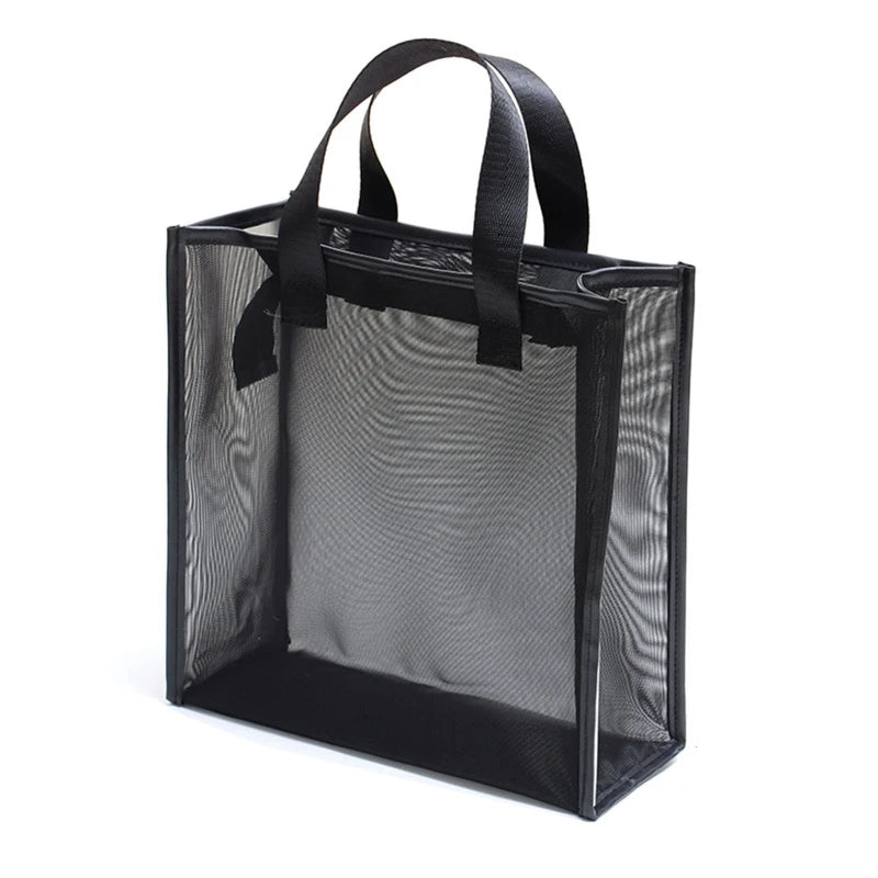 Mesh Makeup Bag Zipper Pouch Cosmetic Organizer Case Travel Toiletry Bags Organize Supplies Daily Cosmetics Accessories