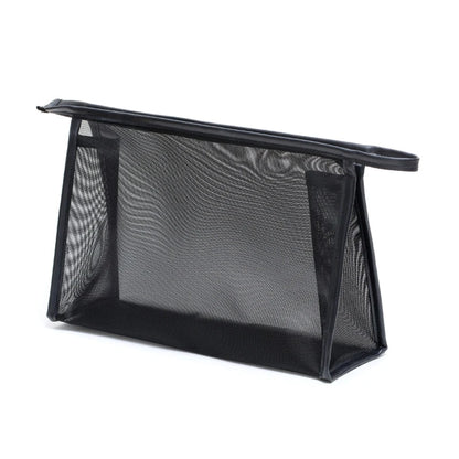 Mesh Makeup Bag Zipper Pouch Cosmetic Organizer Case Travel Toiletry Bags Organize Supplies Daily Cosmetics Accessories
