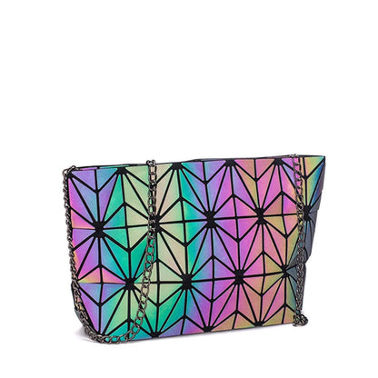 Messenger Bag Women's Chain Bag 2020 Fashion Luminous Geometric Sling Bag Sac Femme Shoulder Strap Female Bolsas Feminina 2020