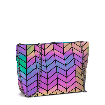 Messenger Bag Women's Chain Bag 2020 Fashion Luminous Geometric Sling Bag Sac Femme Shoulder Strap Female Bolsas Feminina 2020