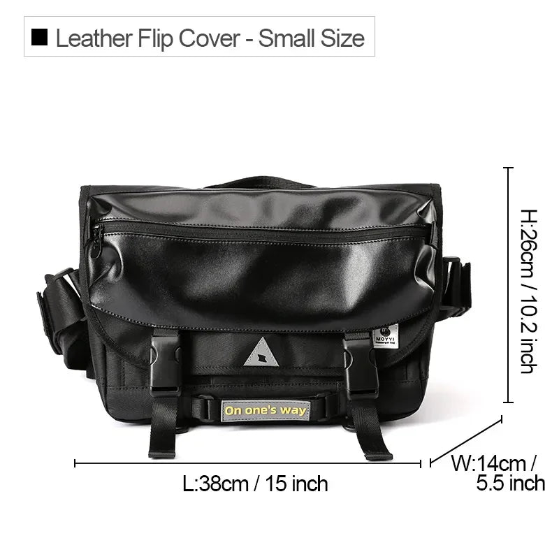 Messenger Bags For Men Waterproof Large Crossbody Shoulder Men's Hip Hop Street Cycling Travel Multilayer Antitheft Design Bags