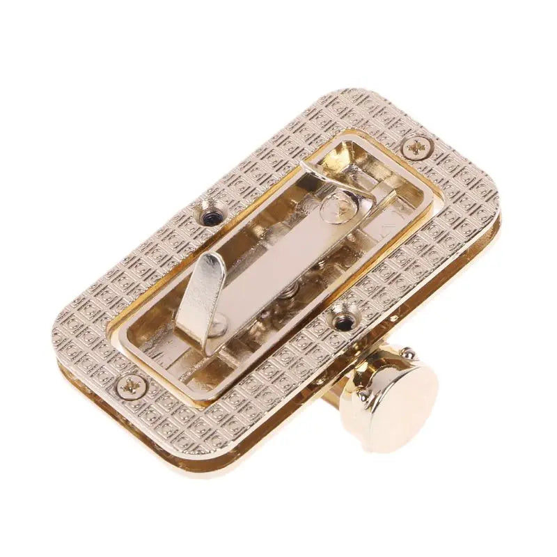 Metal Bamboo Rectangle Clasp Turn Lock Twist Locks DIY Handbag Bag Purse H