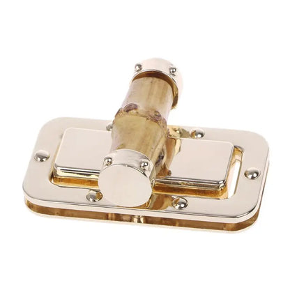 Metal Bamboo Rectangle Clasp Turn Lock Twist Locks DIY Handbag Bag Purse H