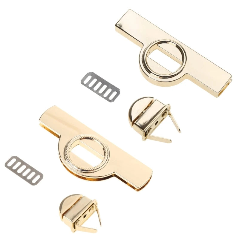 Metal Clasp Turn Lock Twist Locks for DIY Handbag Purse Craft Shoulder Bag Hardw