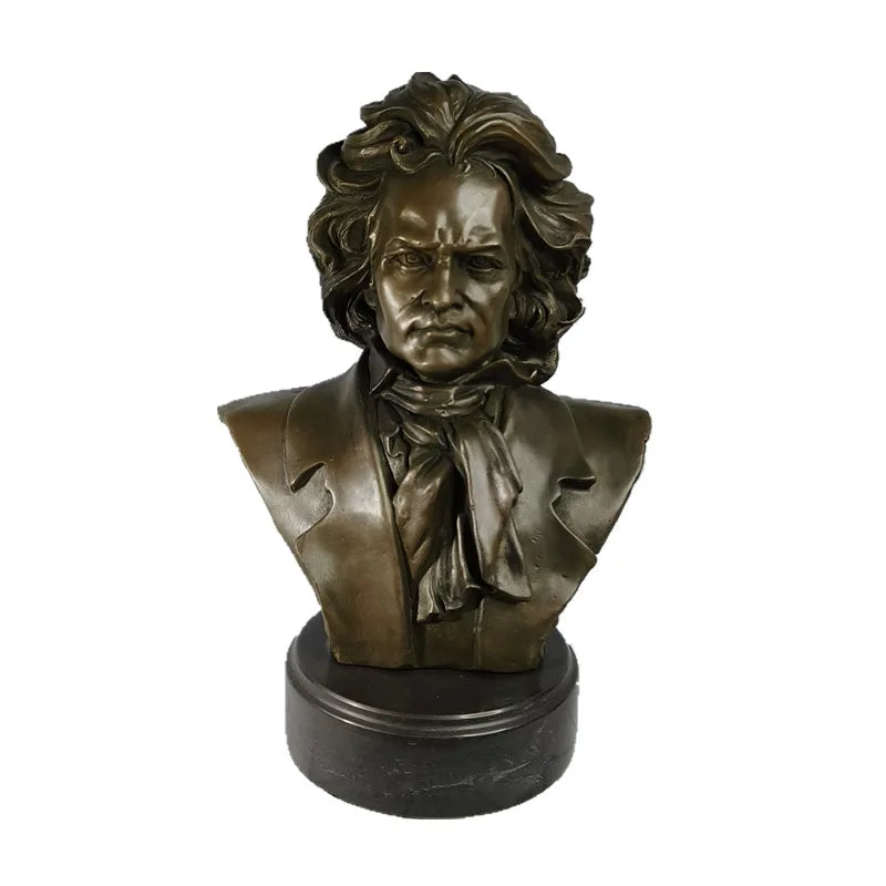 Metal Figurine Beethoven Bronze Statue Home Decor Sculptures TPY-789