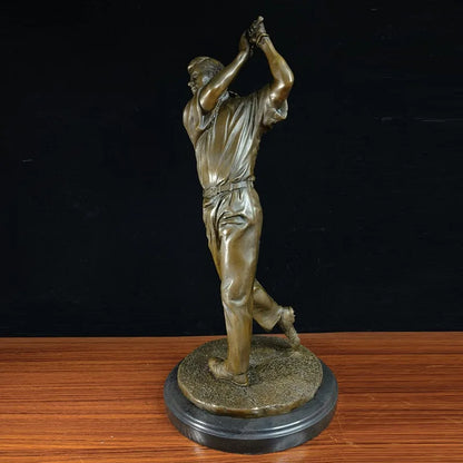 Metal Figurine Golf man Bronze Statue Home Decor Sculptures TPY-009-2