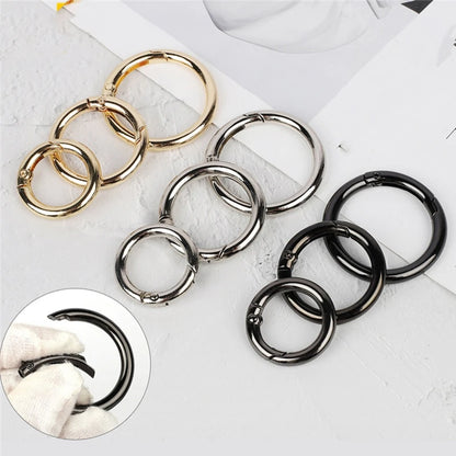 Metal Hand Bag Purse Strap Belt Dog Collar Chain Ring Buckle Clasp Keyring DIY Making Craft Accessories
