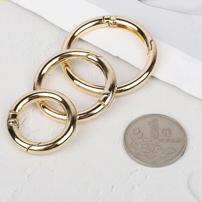 Metal Hand Bag Purse Strap Belt Dog Collar Chain Ring Buckle Clasp Keyring DIY Making Craft Accessories