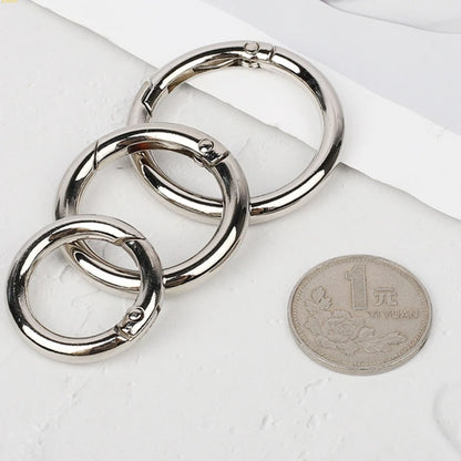 Metal Hand Bag Purse Strap Belt Dog Collar Chain Ring Buckle Clasp Keyring DIY Making Craft Accessories