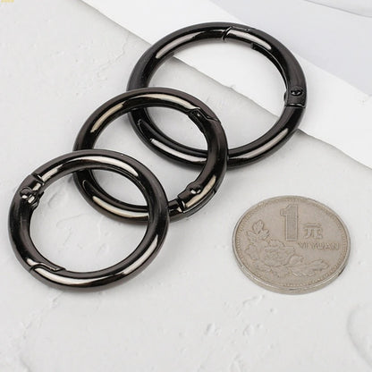 Metal Hand Bag Purse Strap Belt Dog Collar Chain Ring Buckle Clasp Keyring DIY Making Craft Accessories