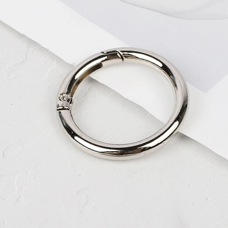 Metal Hand Bag Purse Strap Belt Dog Collar Chain Ring Buckle Clasp Keyring DIY Making Craft Accessories