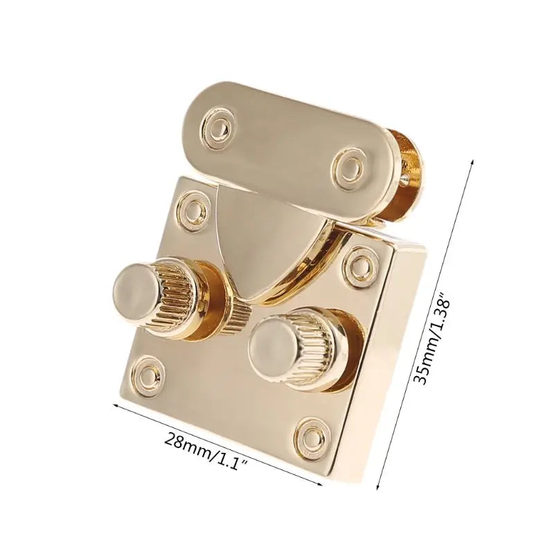 Metal Handbag Clasp Turn Lock Buckle Bag Accessories for DIY Bag Purse Hardware