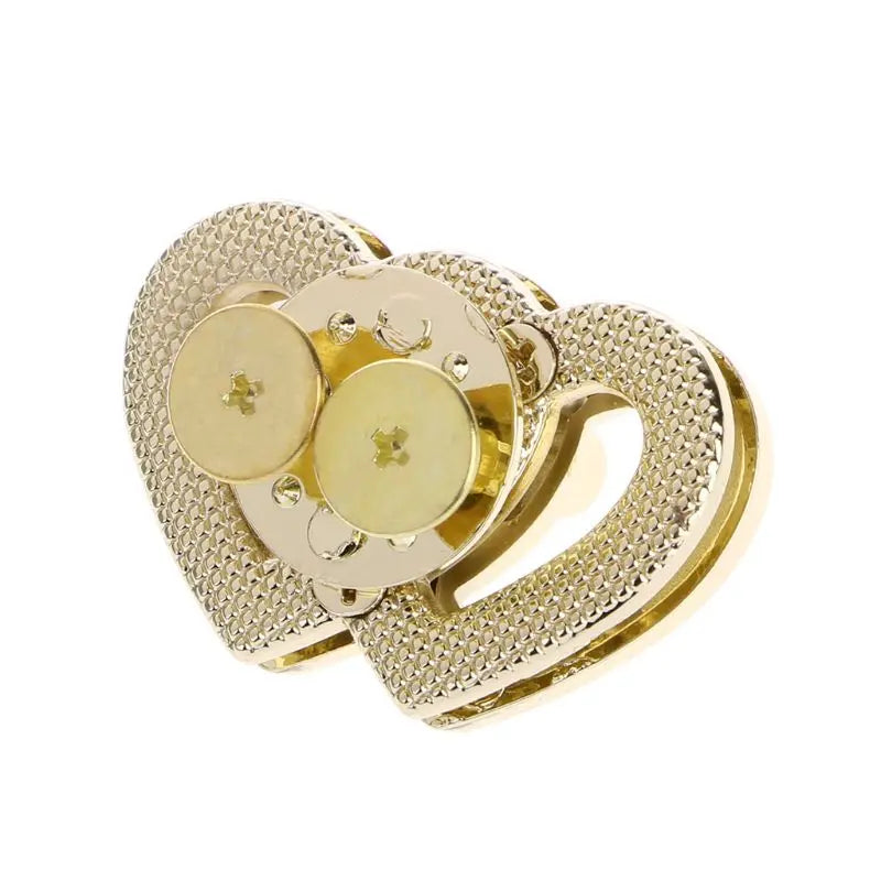 Metal Heart Clasp Buckles Turn Lock Twist Locks For Handbag Bag Purse Craft DIY