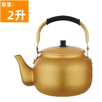 Metal Kettle Portable Whistle Teapots To Boil Water Piggy Kettle Retro Induction Cooker Eletrica Utensils for Kitchen