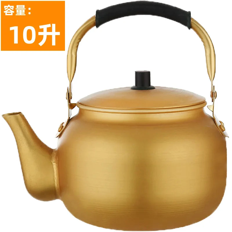 Metal Kettle Portable Whistle Teapots To Boil Water Piggy Kettle Retro Induction Cooker Eletrica Utensils for Kitchen
