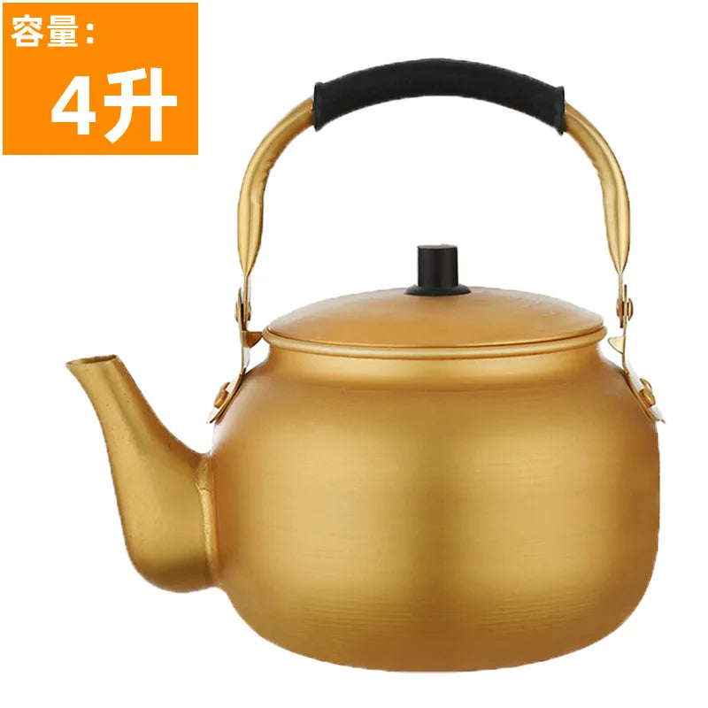 Metal Kettle Portable Whistle Teapots To Boil Water Piggy Kettle Retro Induction Cooker Eletrica Utensils for Kitchen