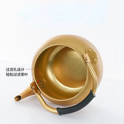 Metal Kettle Portable Whistle Teapots To Boil Water Piggy Kettle Retro Induction Cooker Eletrica Utensils for Kitchen
