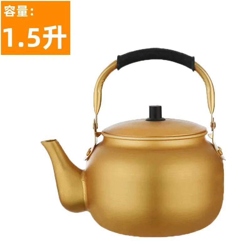 Metal Kettle Portable Whistle Teapots To Boil Water Piggy Kettle Retro Induction Cooker Eletrica Utensils for Kitchen