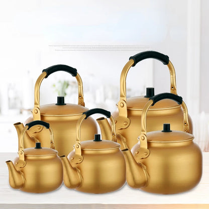 Metal Kettle Portable Whistle Teapots To Boil Water Piggy Kettle Retro Induction Cooker Eletrica Utensils for Kitchen