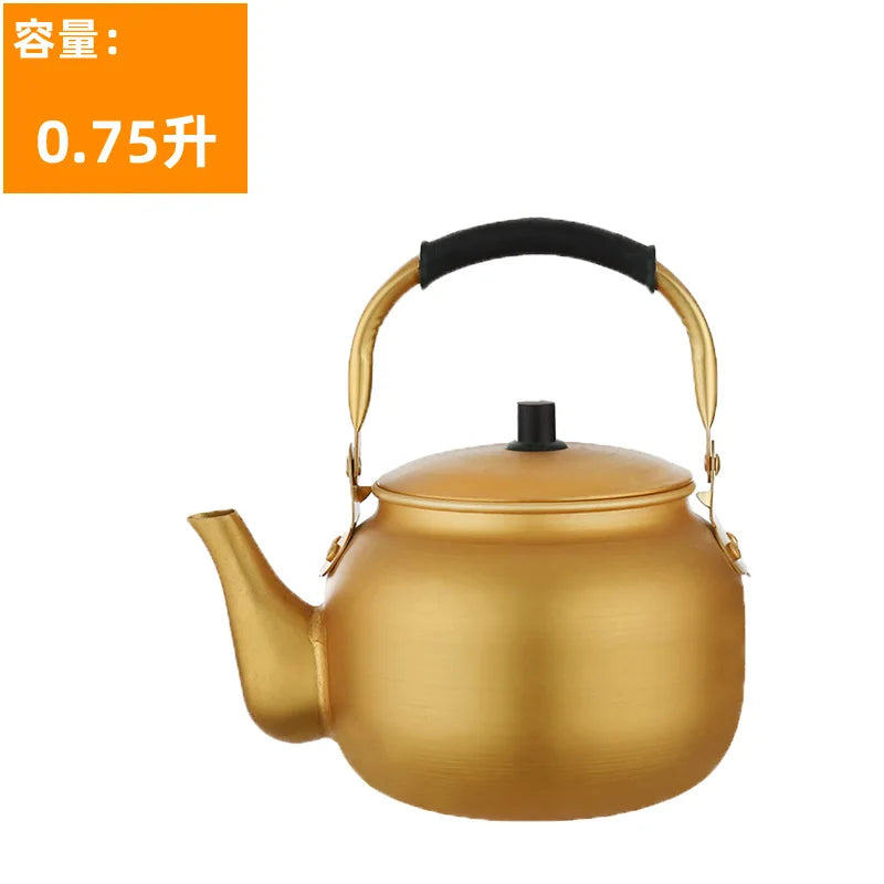 Metal Kettle Portable Whistle Teapots To Boil Water Piggy Kettle Retro Induction Cooker Eletrica Utensils for Kitchen