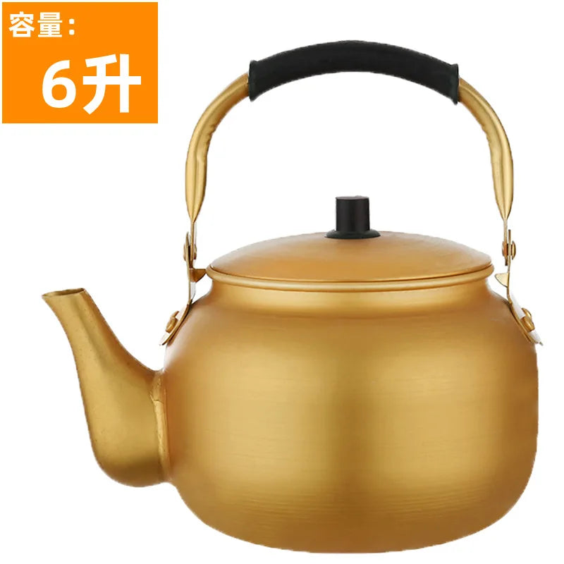 Metal Kettle Portable Whistle Teapots To Boil Water Piggy Kettle Retro Induction Cooker Eletrica Utensils for Kitchen
