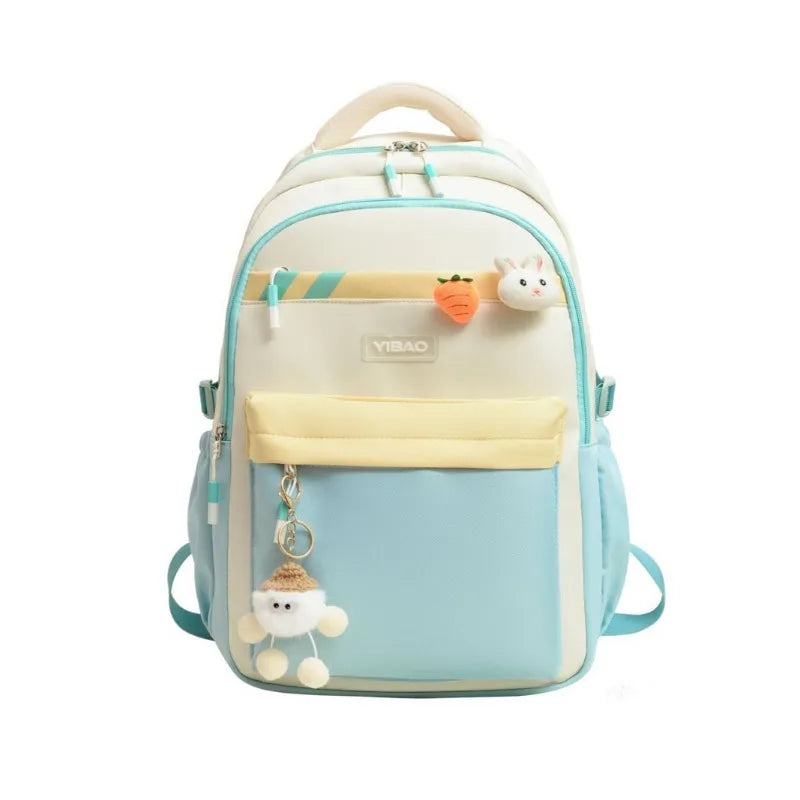 Middle School Students Bookbag Breathable Waterproof Backpack Outdoor Travel Leisure Backpack Schoolbag for Teenage Girls