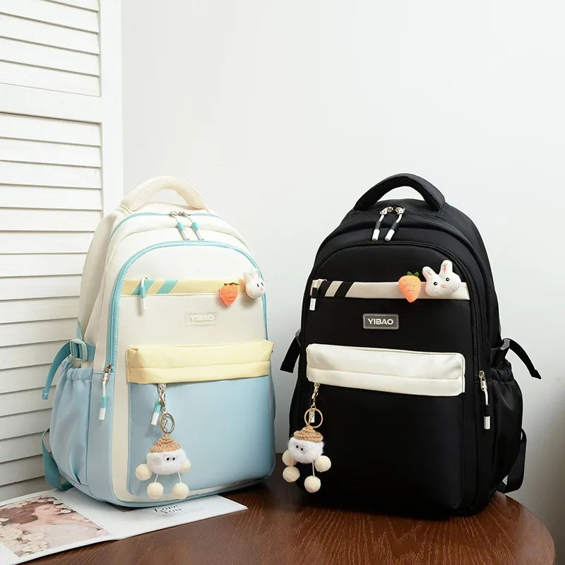 Middle School Students Bookbag Breathable Waterproof Backpack Outdoor Travel Leisure Backpack Schoolbag for Teenage Girls