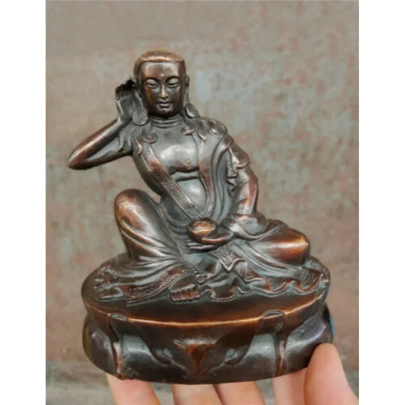 Milarepa Millerji Buddha Ascetic Buddha Old Bronze Statue (1040 ~ 1123)