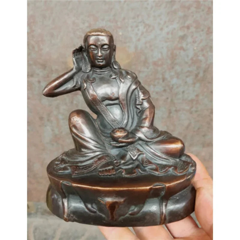 Milarepa Millerji Buddha Ascetic Buddha Old Bronze Statue (1040 ~ 1123)