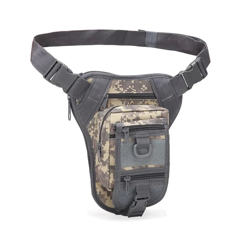 Military Fanny Waist Pack Bags Motorcycle Riding Pouch High Quality Multi-Pockets Men Nylon Camouflage Hip Bum Belt Bag