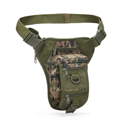 Military Fanny Waist Pack Bags Motorcycle Riding Pouch High Quality Multi-Pockets Men Nylon Camouflage Hip Bum Belt Bag