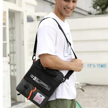 Military High Quality Cross Body Top Handle Bag Casual Flap Men's Nylon Single Shoulder Messenger Tote Fashion Handbag