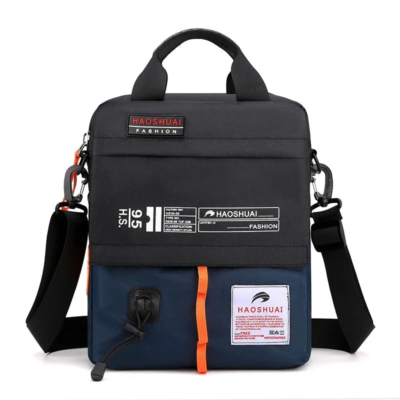 Military High Quality Cross Body Top Handle Bag Casual Flap Men's Nylon Single Shoulder Messenger Tote Fashion Handbag