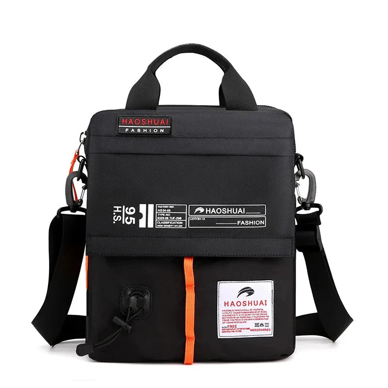 Military High Quality Cross Body Top Handle Bag Casual Flap Men's Nylon Single Shoulder Messenger Tote Fashion Handbag