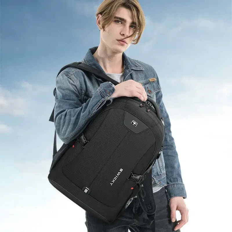 Military Knife Men's Backpack Large Capacity Business Laptop Case USB Charging Travel Backpack High School Student backpack Bags