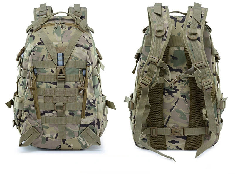Military Tactical Backpack For Men Camping Hiking Backpacks Reflective Outdoor Travel Bags Molle 3P Climbing Rucksack Bag Sports
