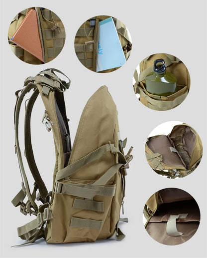 Military Tactical Backpack For Men Camping Hiking Backpacks Reflective Outdoor Travel Bags Molle 3P Climbing Rucksack Bag Sports