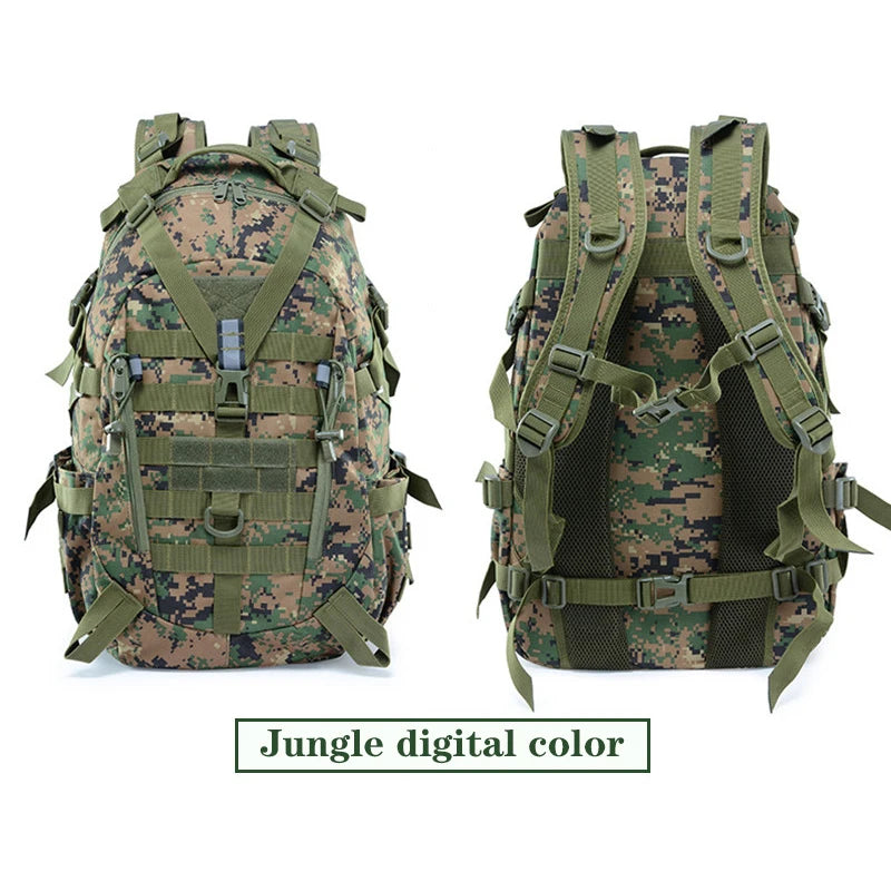 Military Tactical Backpack For Men Camping Hiking Backpacks Reflective Outdoor Travel Bags Molle 3P Climbing Rucksack Bag Sports